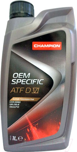 Трансмиссионное масло синтетическое "CHAMPION OEM SPECIFIC ATF DVI" 1л