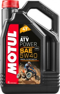 Масло моторное синтетическое "ATV Power 4T 5W-40", 4л