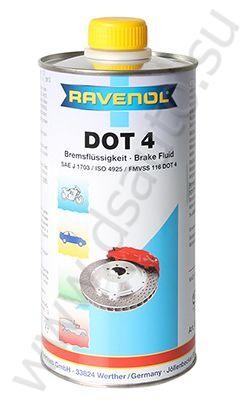 Тормозная жидкость ravenol dot-4 1л.