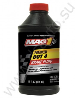 Жидкость тормозная DOT 3/4, "Premium Brake Fluid", 0.345л