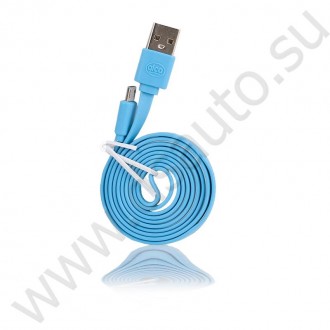 Micro USB 2.0 кабель голубой