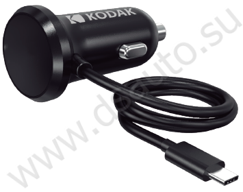 Автомобильное зарядное устройство KODAK для телефона/планшета, micro-USB, Quick Charge 3.0. UC104