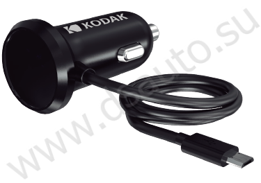 Автомобильное зарядное устройство KODAK для телефона/планшета, USB-C, Quick Charge 3.0. UC105