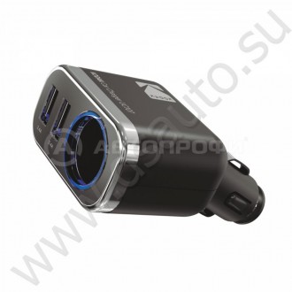 Автомобильное зарядное устройство KODAK для телефона/планшета, USBх2, Quick Charge 3.0. UC107