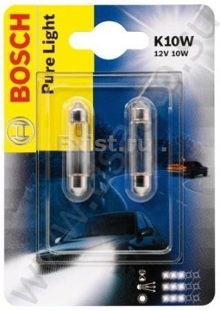 Bosch Лампа накаливания Pure Light K10W 12В 10Вт