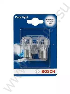 Bosch Лампа накаливания Pure Light P21/5W 12В 21/5Вт