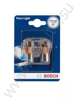 Bosch Лампа накаливания Pure Light PY21W 12В 21Вт