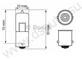 Bosch Лампа накаливания H5W 12В